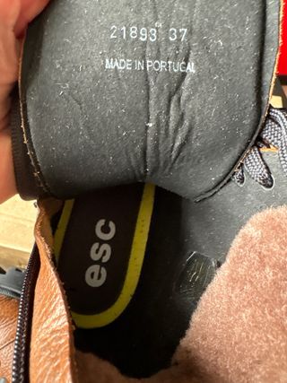 Botas de cuero marrones talla 37