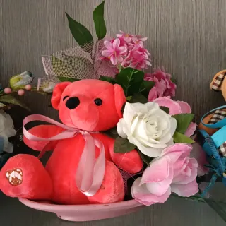 Composizione Orsetto Rosso Nascita