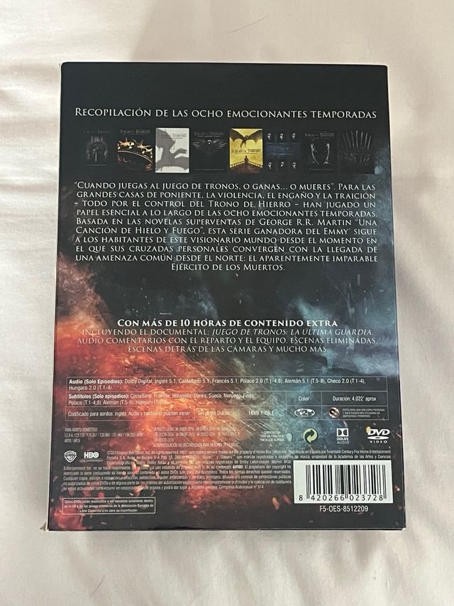 Juego de Tronos Serie Completa DVD