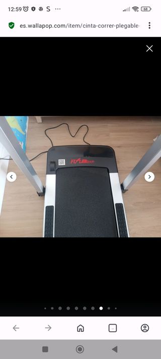 Cinta de correr eléctrica plegable