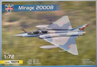 Maqueta del avión Mirage 2000B Modelsvit #72074