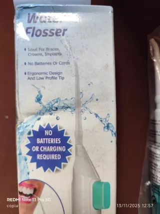 Irrigador bucal manual sin pilas