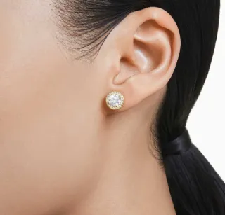 Pendientes Swarovski Angelic Dorado y Blanco