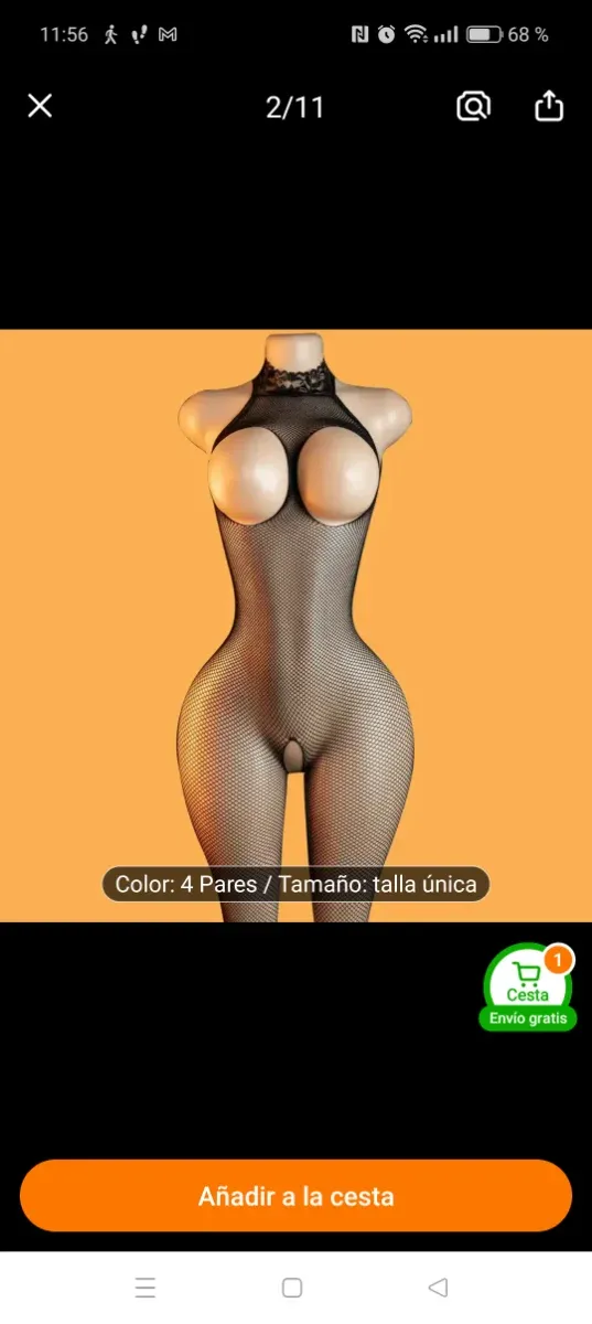 Vestido de rede com renda