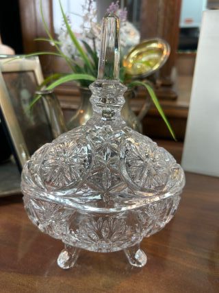 Bombonera vintage cristal tallado