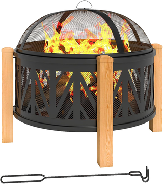 Braciere 2 in 1, diametro 75 x 58 cm, con parascin