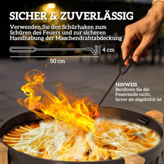 Braciere 2 in 1, diametro 75 x 58 cm, con parascin