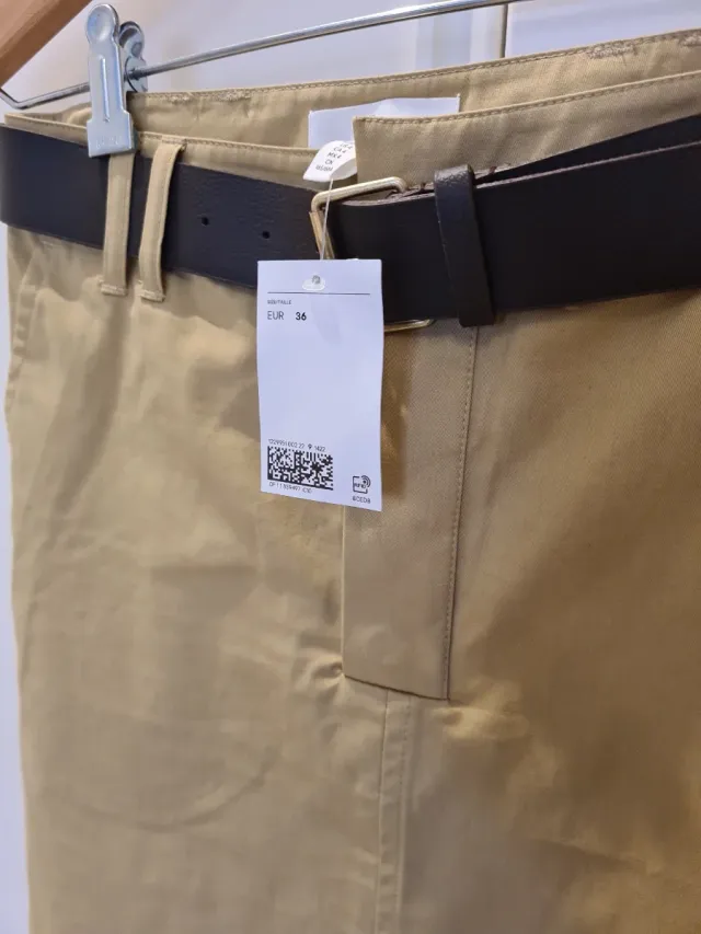 Falda midi safari H&M