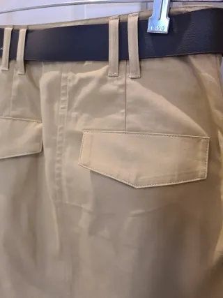 Falda midi safari H&M