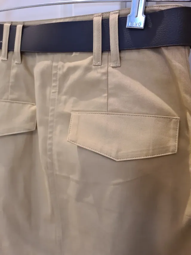 Falda midi safari H&M