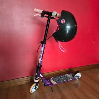 Patinete Oxelo MID 5 Violeta + Casco S