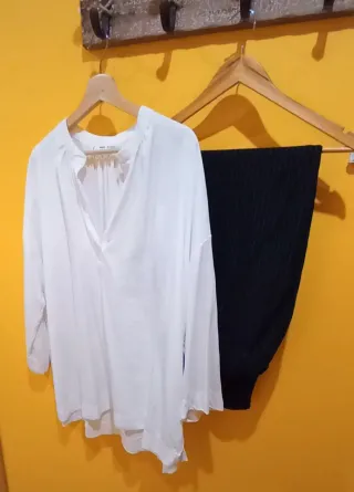 Conjunto Blusa Mango + Pantalón Only Carmakoma