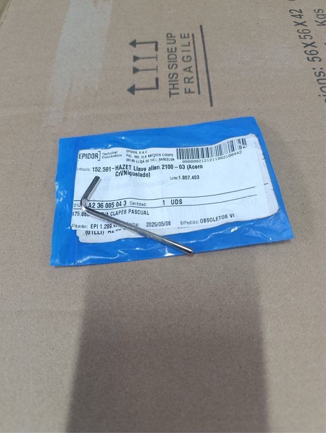 Llave Allen HAZET 2100-03