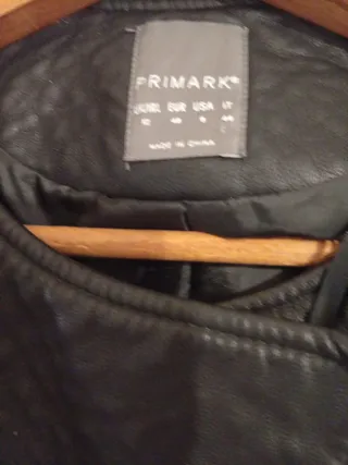 Cazadora polipiel efecto piel