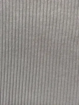 Vestido gris de canalé