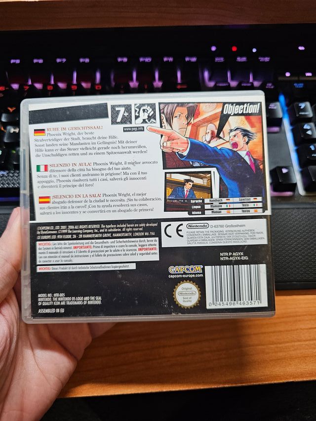 Phoenix Wright Ace Attorney Nintendo DS Pal-Esp