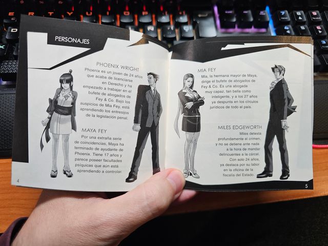 Phoenix Wright Ace Attorney Nintendo DS Pal-Esp