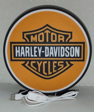 Lámpara LED Logo Harley Davidson 20% DESCUENTO