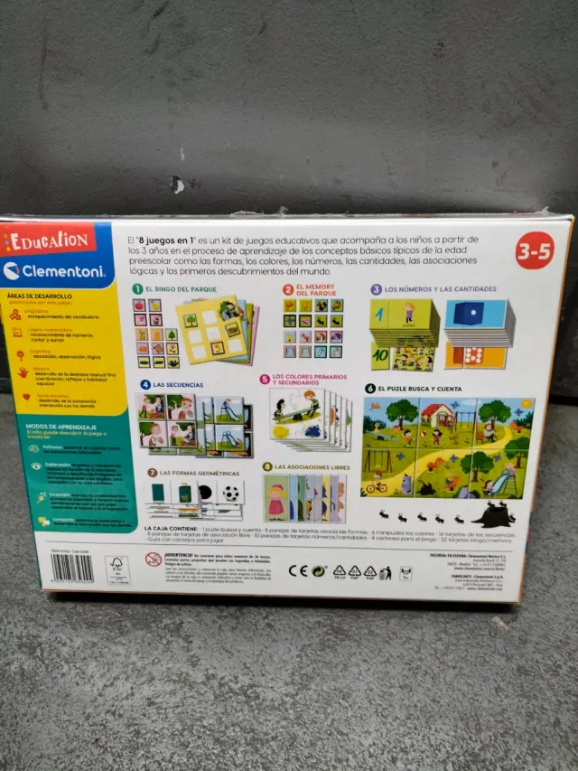 Clementoni Education 8 Juegos en 1