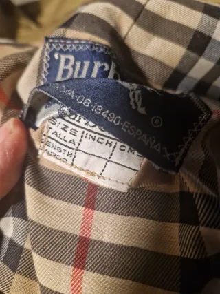 Gabardina Burberrys Caballero/Hombre