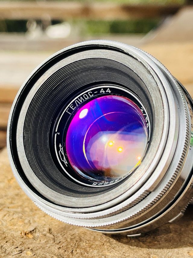 Helios 44 13 Pétalos Plateado