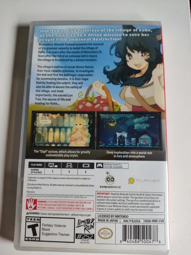 Momodora Moonlit Farewell Nintendo Switch nuovo