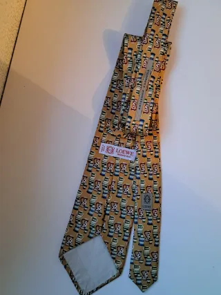 Corbata Loewe Seda Natural Multicolor