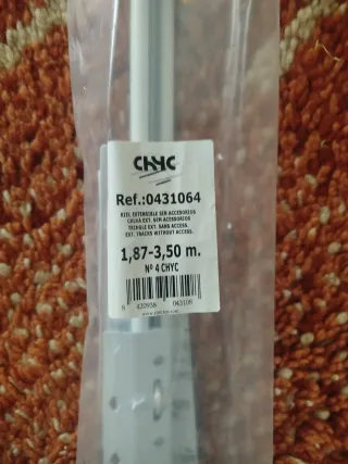 Carril extensible cortinas hasta 3,50m