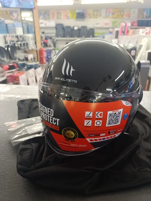 Casco Jet MTHELMETS Negro Talla M