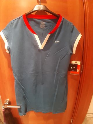 Camiseta Nike Mujer Talla M Azul/Roja Sin Estrenar
