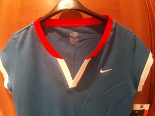 Camiseta Nike Mujer Talla M Azul/Roja Sin Estrenar