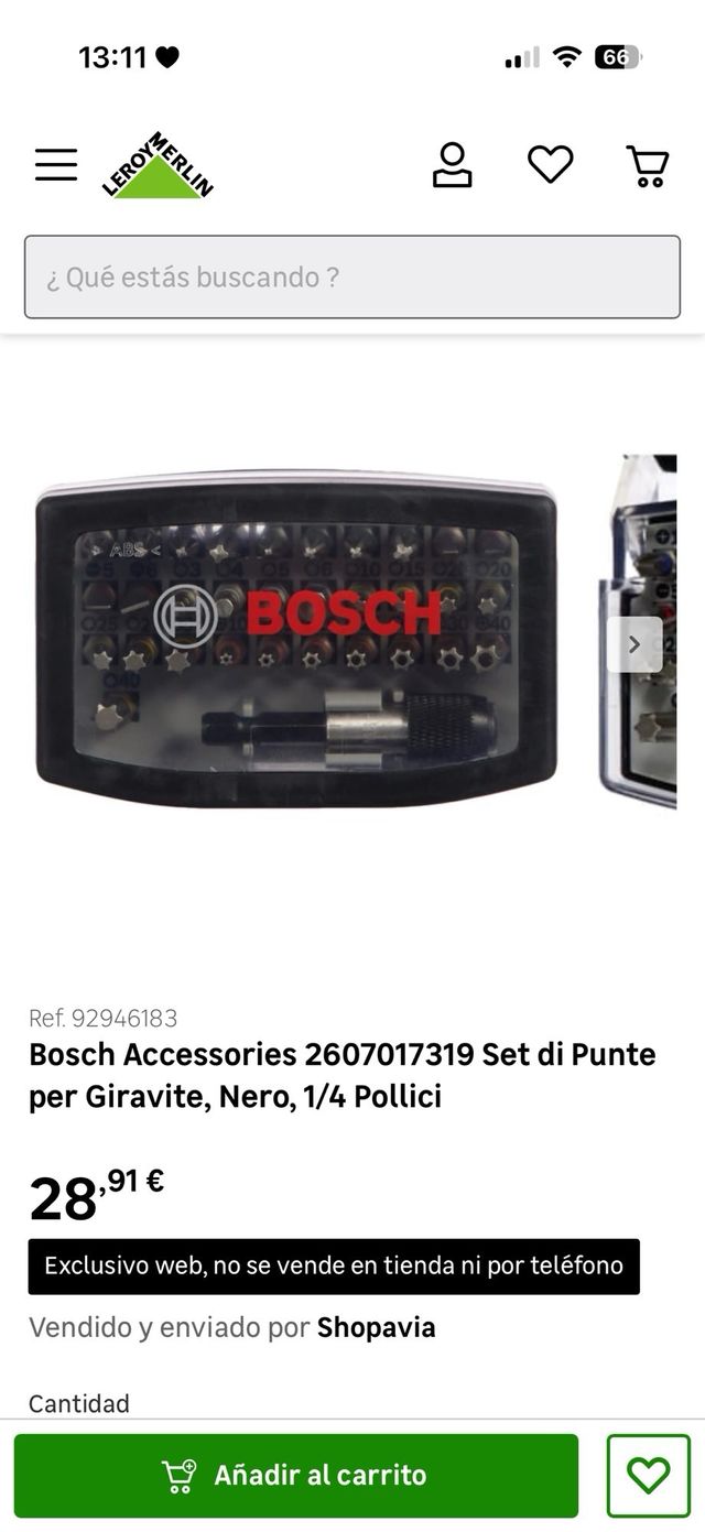 Caja de puntas Bosch
