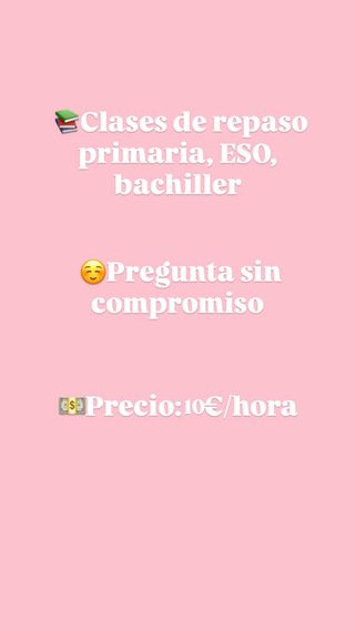 Clases particulares de repaso