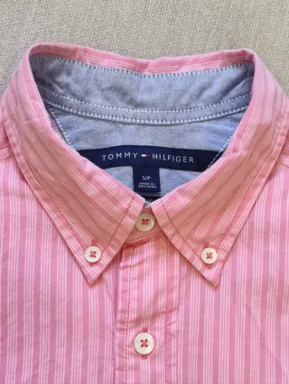 Camicia Tommy Hilfiger a righe rosa