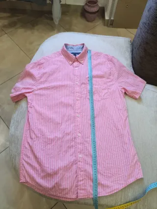Camicia Tommy Hilfiger a righe rosa