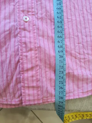 Camicia Tommy Hilfiger a righe rosa