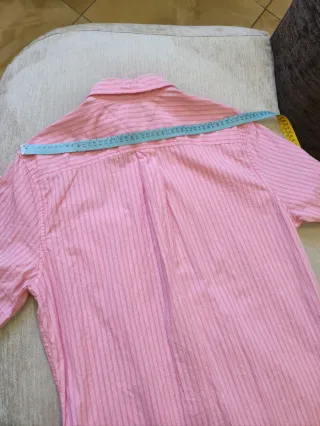 Camicia Tommy Hilfiger a righe rosa