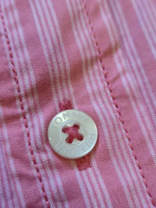 Camicia Tommy Hilfiger a righe rosa