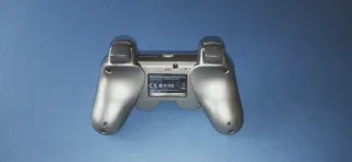 2 mandos PS3 Sony plata oscuro  metalizado + azul