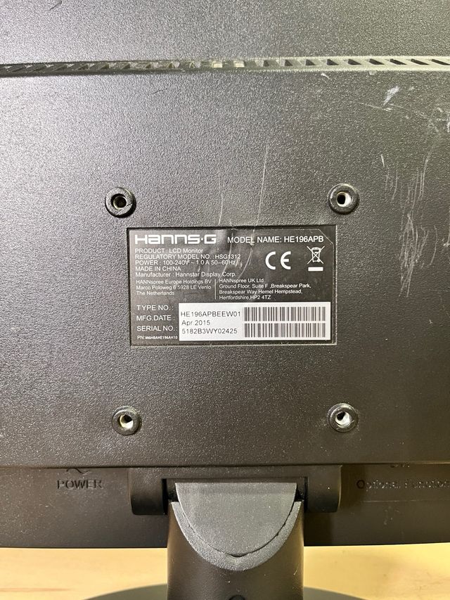 Monitor Hanns-G VGA Preto