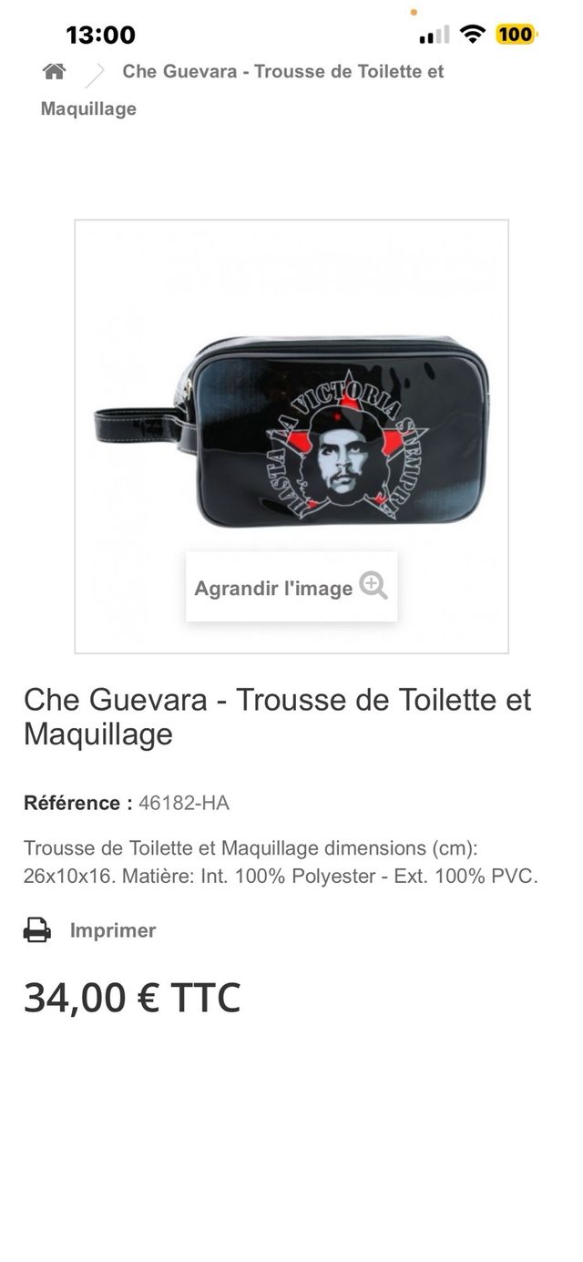 Neceser Che Guevara La Victoria