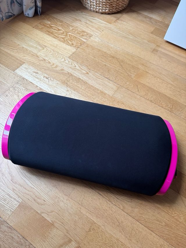 Rodillo Domyos Fitness Negro y Rosa