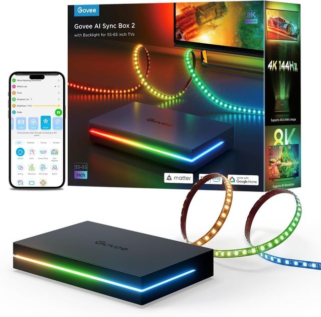Govee AI Sync Box 2 para TVs 55-65