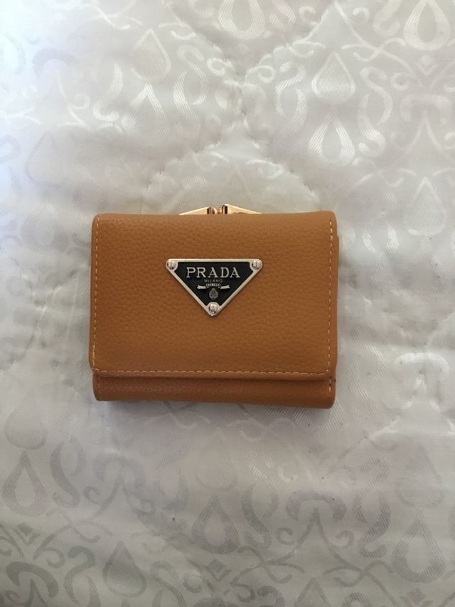 Portafoglio Prada marrone