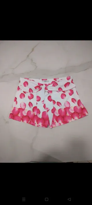 Shorts Y-Clu fantasia fiori rosa taglia 42