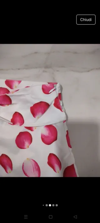 Shorts Y-Clu fantasia fiori rosa taglia 42