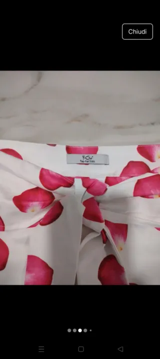 Shorts Y-Clu fantasia fiori rosa taglia 42