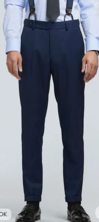 Pantalón de traje azul talla 38