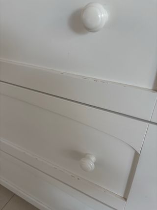 Cómoda infantil blanca 3 cajones