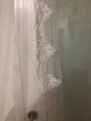 Velo de Novia Borde Encaje Festoneado